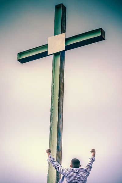 棕色的木十字架,十字架
